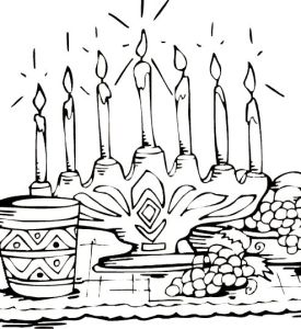 Kwanzaa Being Celebrate Coloring Pages