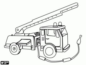 Emergency vehicles coloring pages