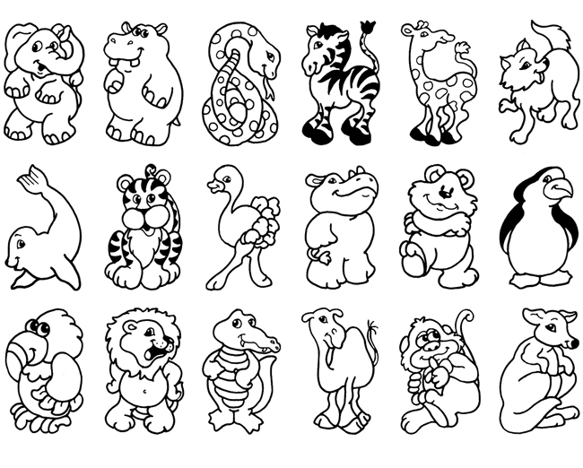 Zoo coloring pages for animal lovers