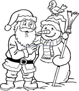 Christmas Santa Claus Coloring Pages Free For Little Kids