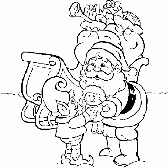 drawing of Santa Claus